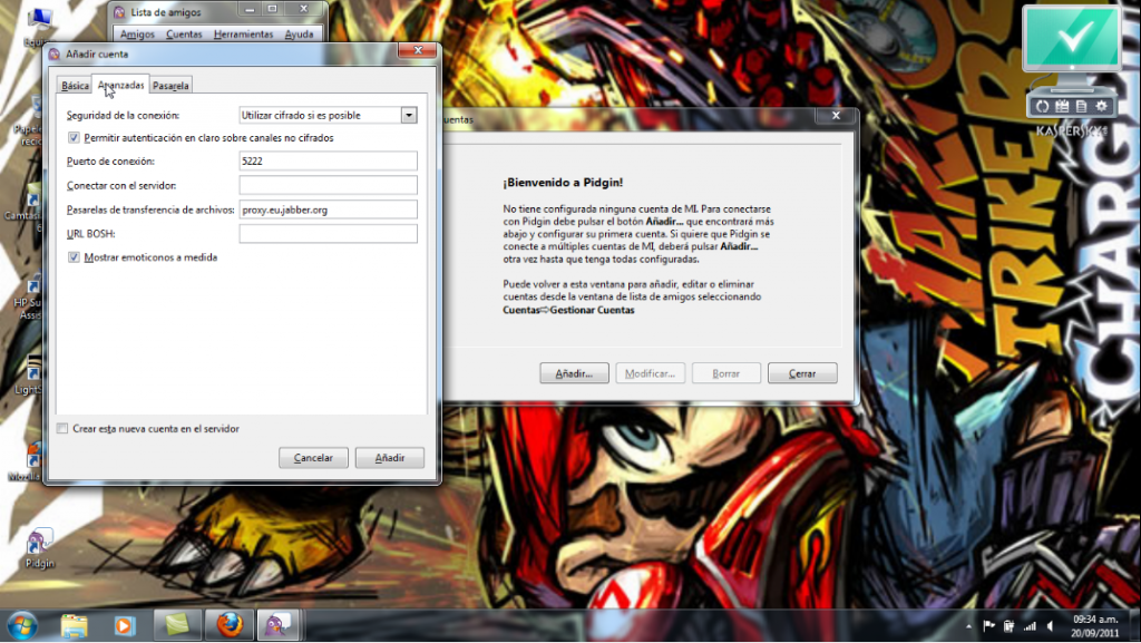 Paso final configuracion protocolo XMPP