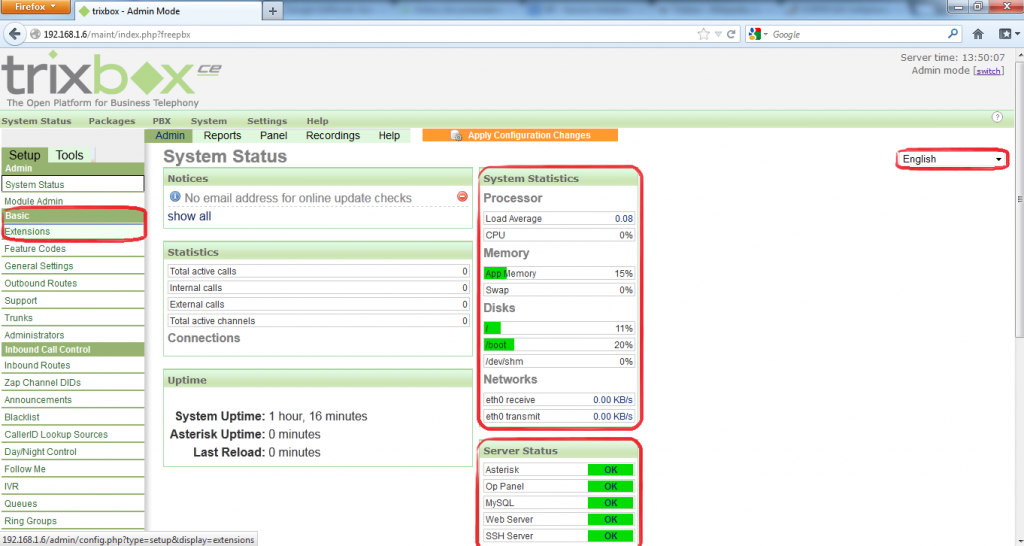 Desarrollador Web Freelance | Wordpress | Configurar Protocolo SIP en Trixbox | TB05