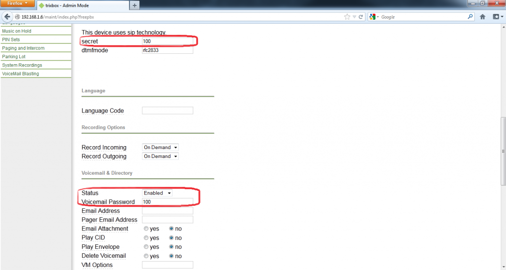Desarrollador Web Freelance | Wordpress | Configurar Protocolo SIP en Trixbox | TB08