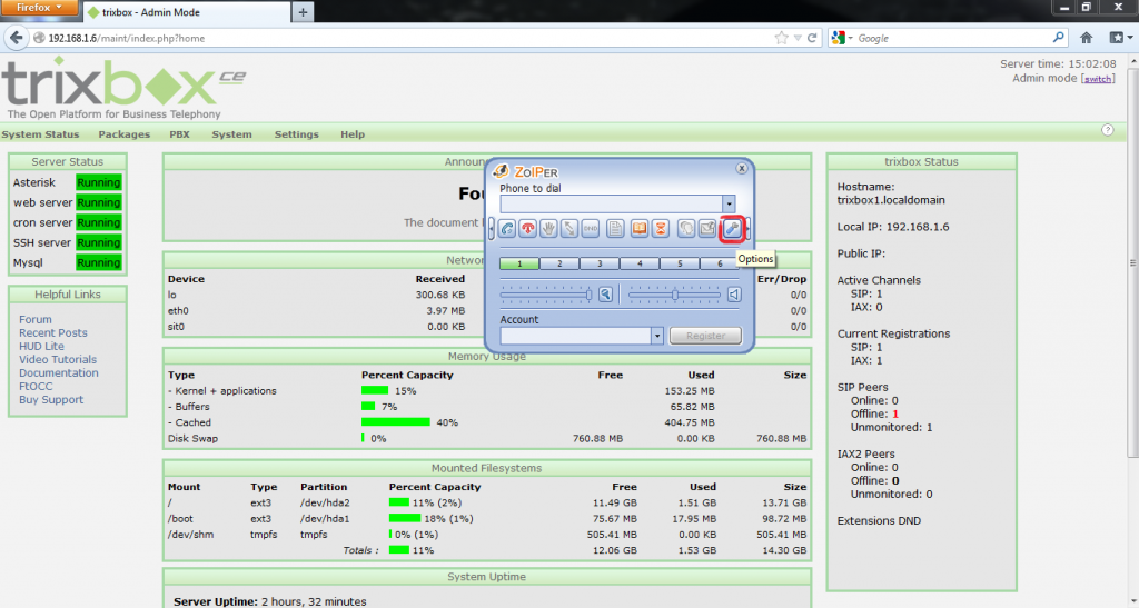 Desarrollador Web Freelance | Wordpress | Configurar Protocolo SIP en Trixbox | TB13