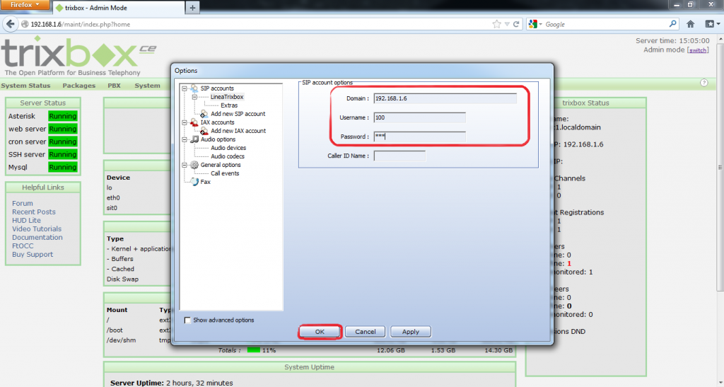 Desarrollador Web Freelance | Wordpress | Configurar Protocolo SIP en Trixbox | TB16