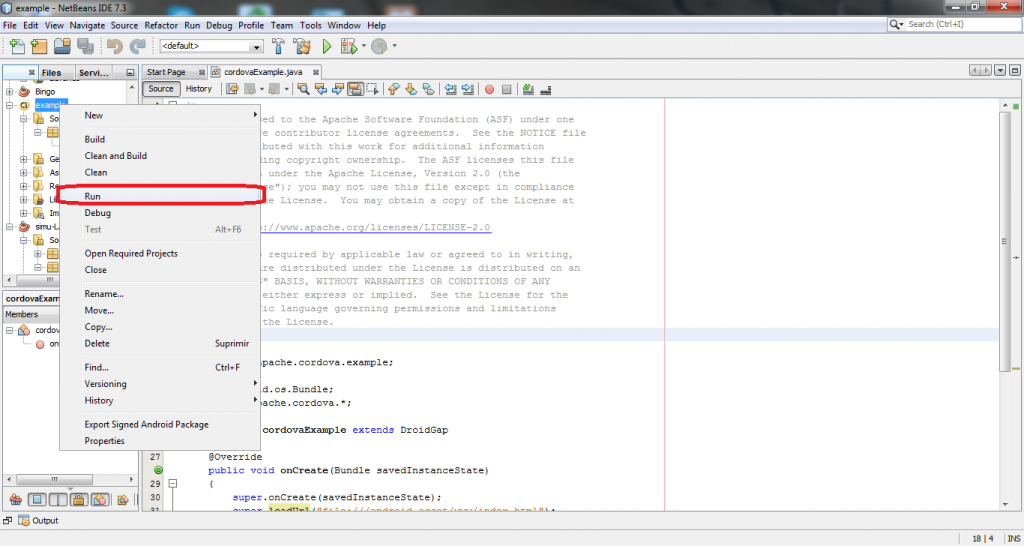 Desarrollador Web Freelance | Wordpress | Ejecutar Aplicaciones Android en el Emulador del SDK | Ejecutar Aplicaciones Android en el Emulador del SDK 2 Correr aplicacion android en Netbeans