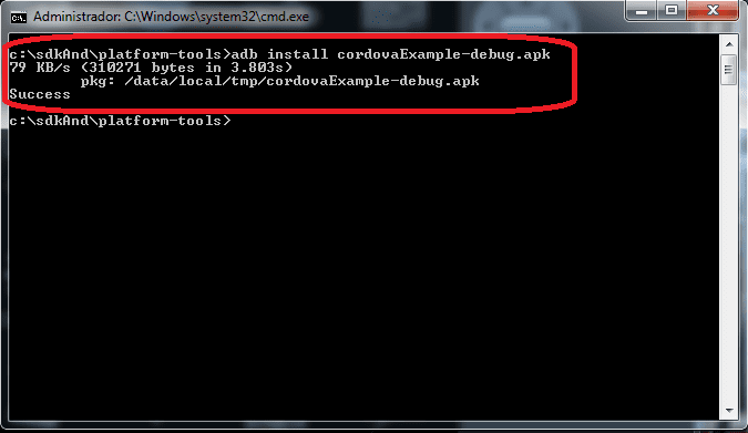 Desarrollador Web Freelance | Wordpress | Ejecutar Aplicaciones Android en el Emulador del SDK | Ejecutar Aplicaciones Android en el Emulador del SDK 7 Comando instalar apk en emulador
