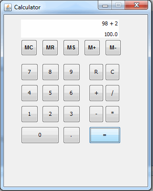 calculadora con interfaz
