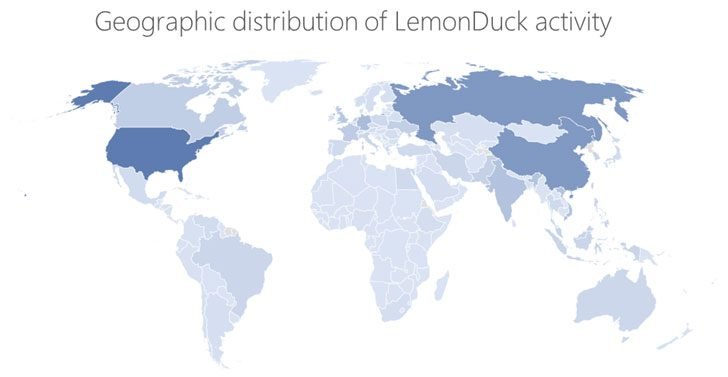 Desarrollador Web Freelance | Wordpress | lemonduck | Lemonduck, Malware Para Sistemas Windows Y Linux 3 malware-map