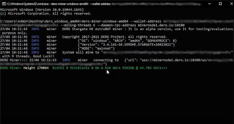 Desarrollador Web Freelance | Wordpress | Cómo minar monedas DERO en PC | Cómo minar monedas DERO en PC 25 mine dero coin con gpu