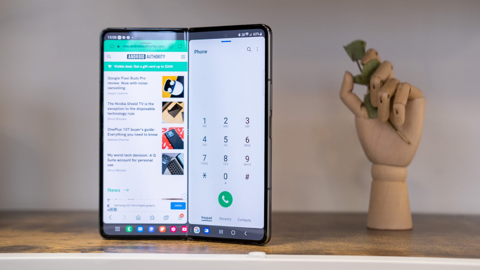 Aplicaciones duales del Samsung Galaxy Z Fold 4 Fold de Samsung