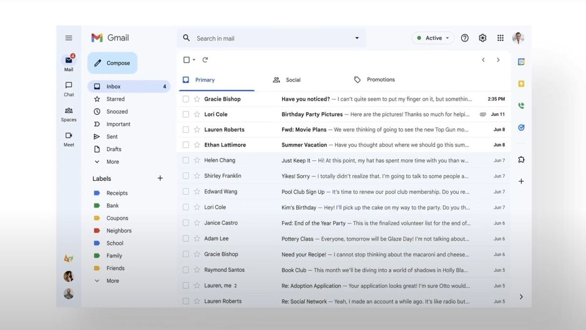 Desarrollador Web Freelance | Wordpress | Gmail lanza un nuevo diseño | Gmail lanza un nuevo diseno integrado con las aplicaciones Chat