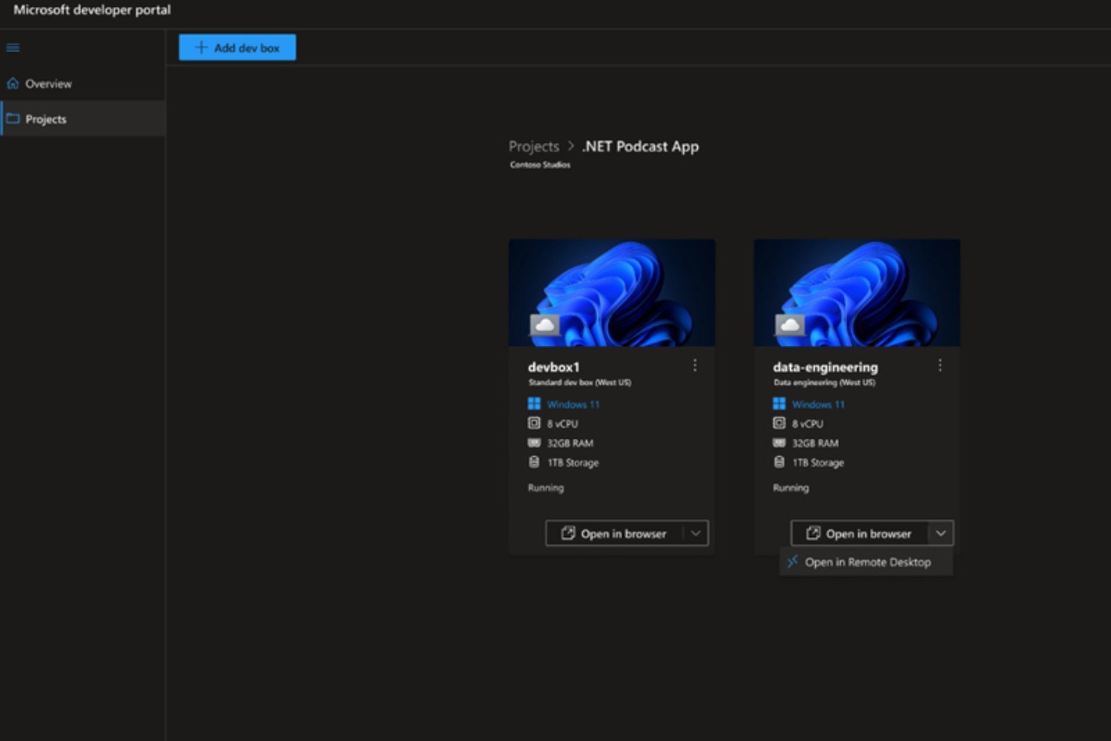 Microsoft Dev Box finalmente ha llegado a la vista previa pública