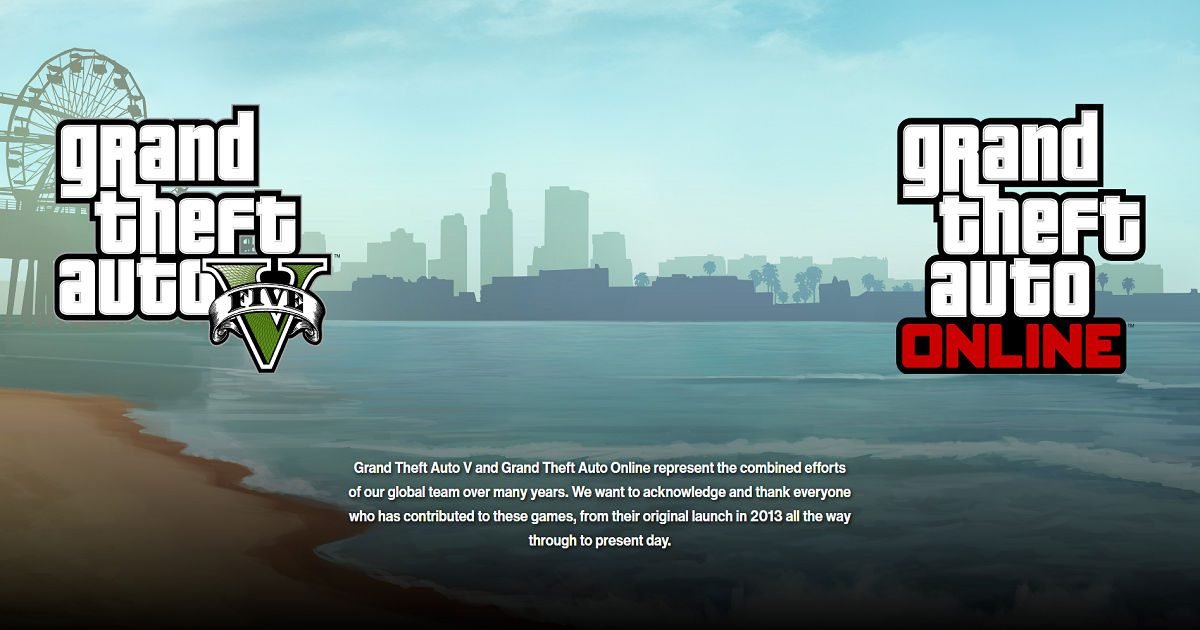 Rockstar Games finalmente se despide de GTA V y en línea: la página de agradecimiento del sitio oficial se activa