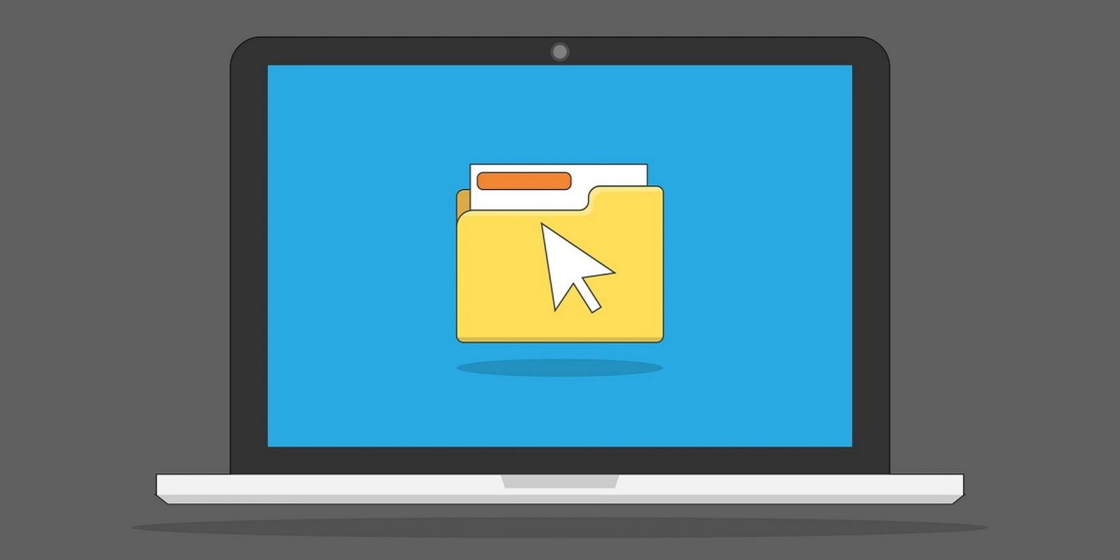 Desarrollador Web Freelance | Wordpress | | Illustration of a computer showing a folder