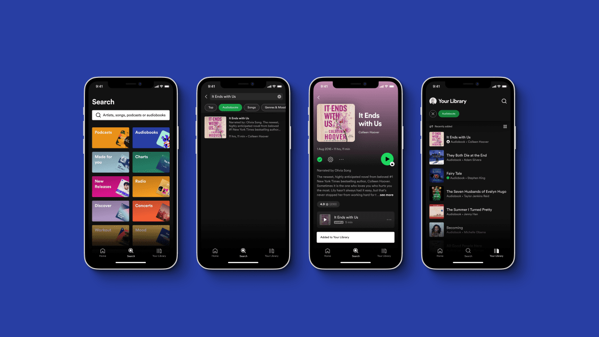 Spotify lanza Spotify Audiobooks a un precio