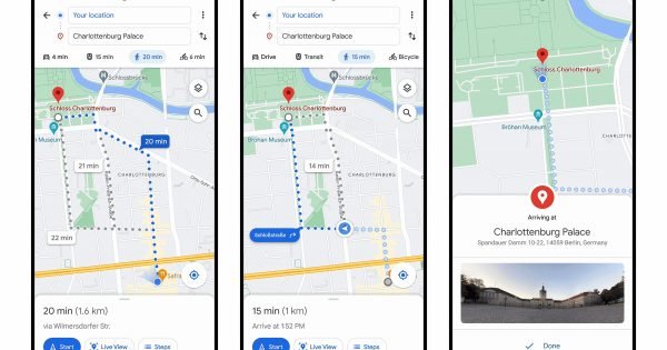 Desarrollador Web Freelance | Wordpress | | Las nuevas direcciones visibles de Google Maps son increíbles 1 Desarrollador Web Freelance | Wordpress | | Google Maps Glanceable Directions 600x315 cropped