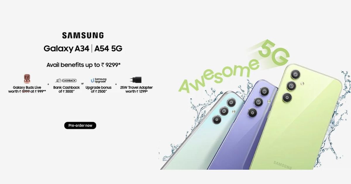 Desarrollador Web Freelance | Wordpress | | Se revelaron los detalles de la oferta de pedido anticipado de Samsung Galaxy A34 y A54 5G en Flipkart, incluye Galaxy Buds a Rs 999 1 Desarrollador Web Freelance | Wordpress | | Samsung Galaxy A34 A54 5G Pre Order Offers MySmartPrice