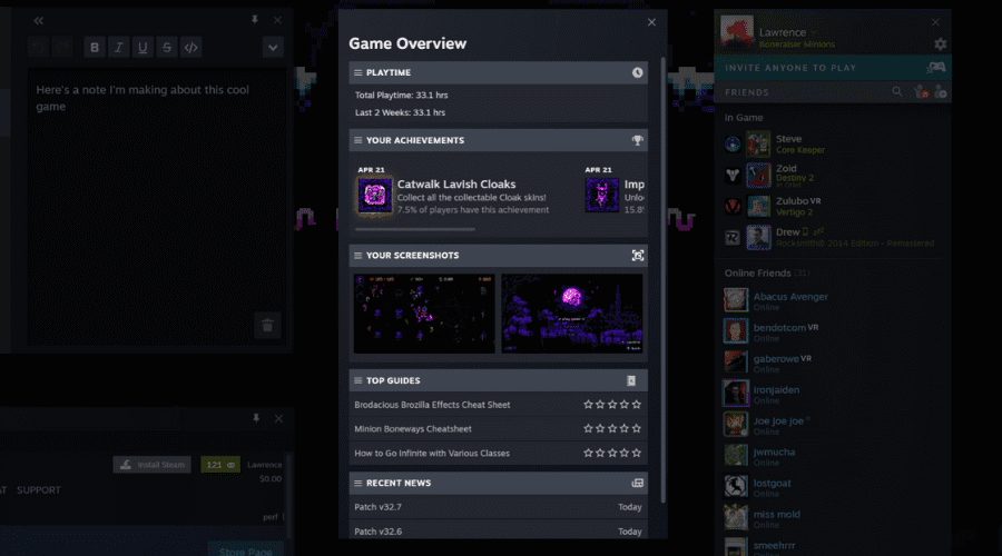 Desarrollador Web Freelance | Wordpress | | Deleita tus ojos con la superposición de juegos de Steam renovada 3 Desarrollador Web Freelance | Wordpress | | Deleita tus ojos con la superposicion de juegos de Steam