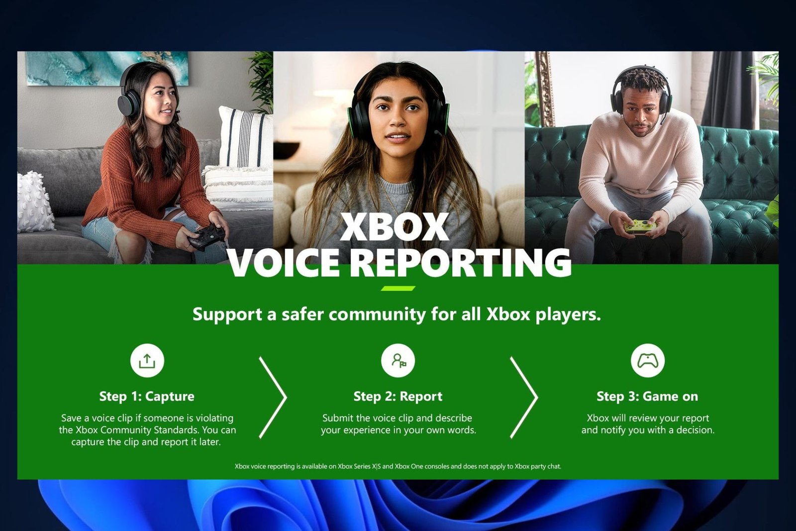 Desarrollador Web Freelance | Wordpress | | Podrás denunciar chats de voz inapropiados en Xbox 3 función de informe de voz de xbox