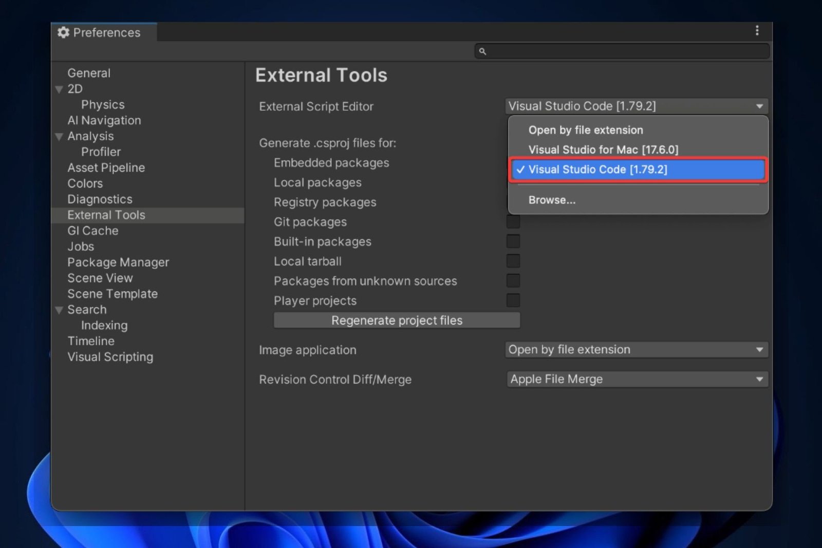 Extensión de unidad de código de Visual Studio